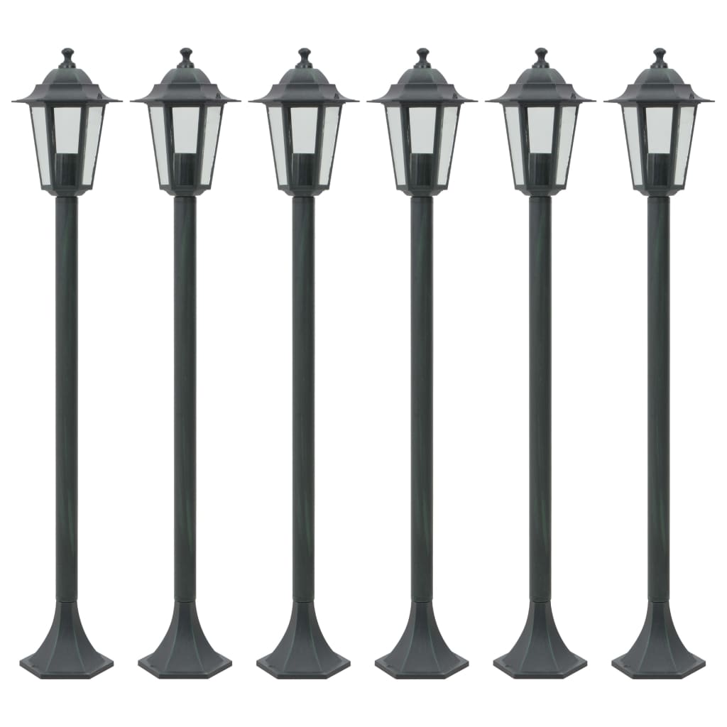 Paalverlichting Voor Tuin E27 110 Cm Aluminium 6 St