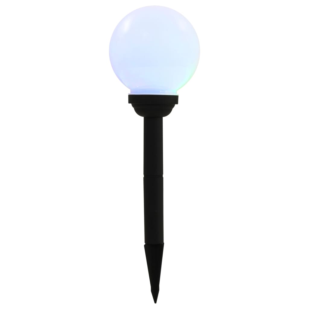 Led-Solarlampen Rond 15 Cm Rgb 4 St