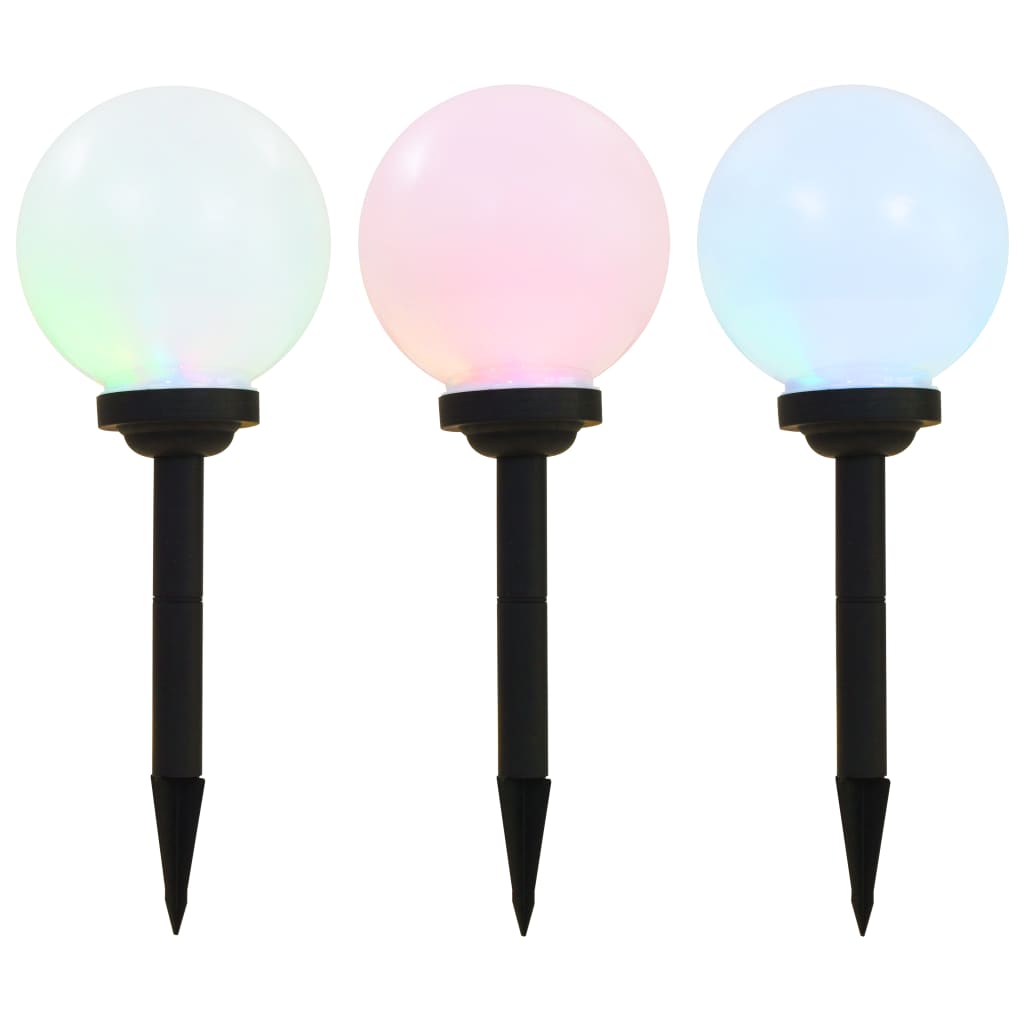 Led-Solarlampen Rond Rgb 2 St