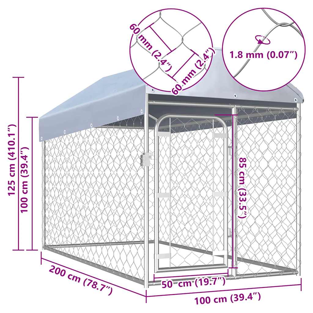 Hondenkennel Voor Buiten Met Dak