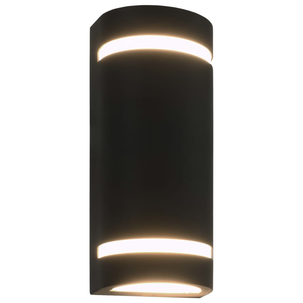 Buitenwandlampen 35 W Halfrond Zwart