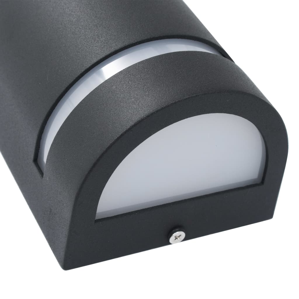 Buitenwandlampen 35 W Halfrond Zwart