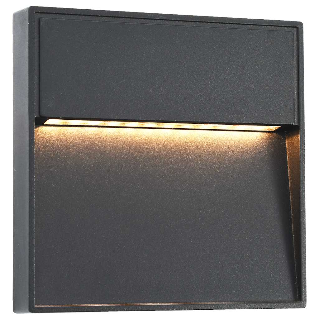 Led-Buitenwandlampen 3 W Zwart