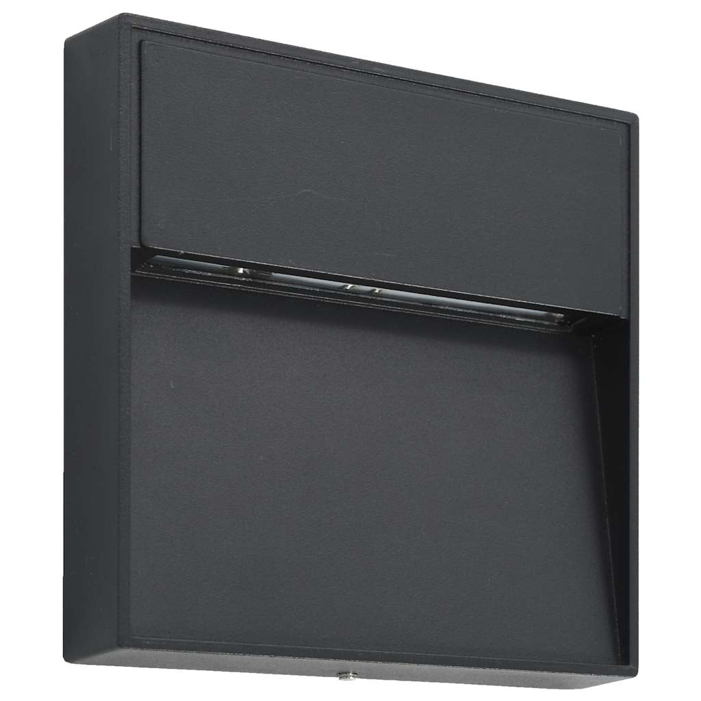 Led-Buitenwandlampen 3 W Zwart