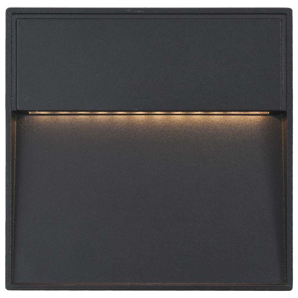 Led-Buitenwandlampen 3 W Zwart