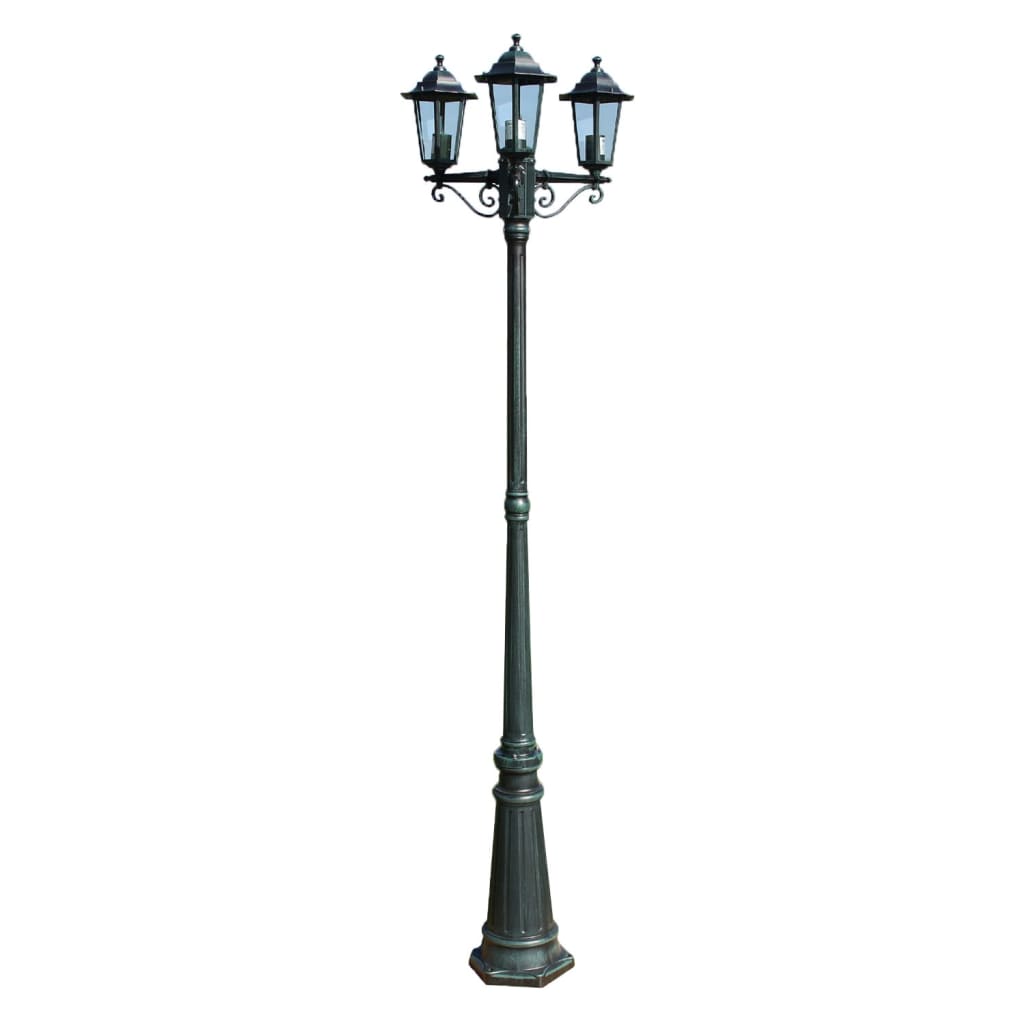 Tuinlantaarn Met 3 Armen 215 Cm Aluminium /Zwart