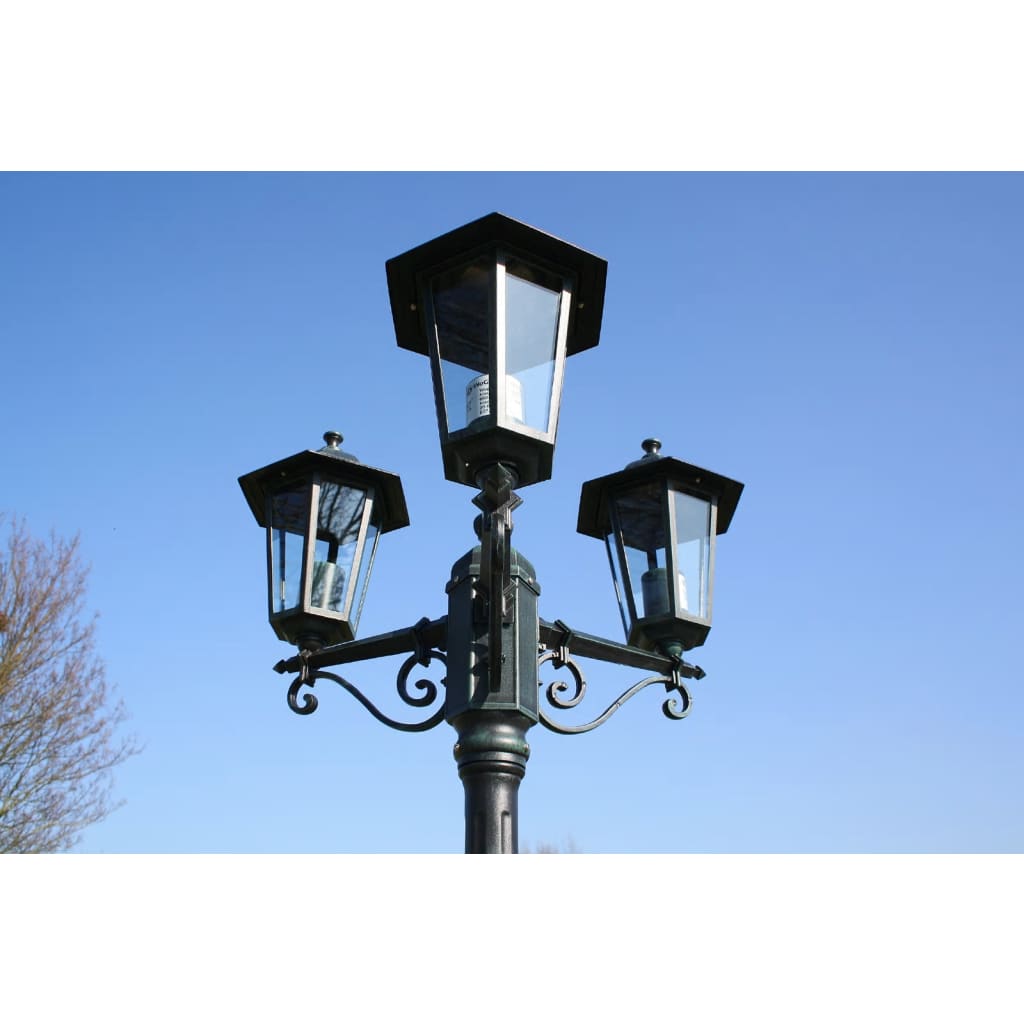 Tuinlantaarn Met 3 Armen 215 Cm Aluminium /Zwart