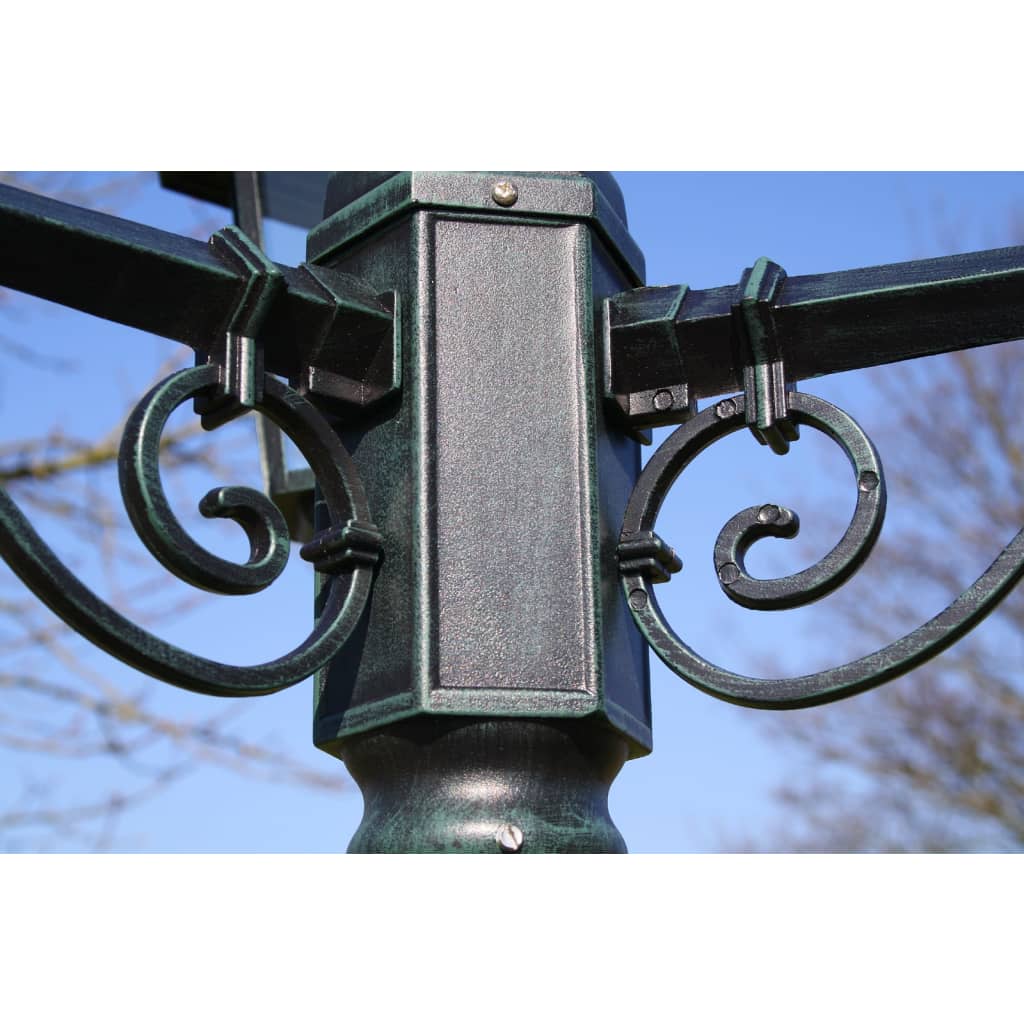Tuinlantaarn Met 3 Armen 215 Cm Aluminium /Zwart