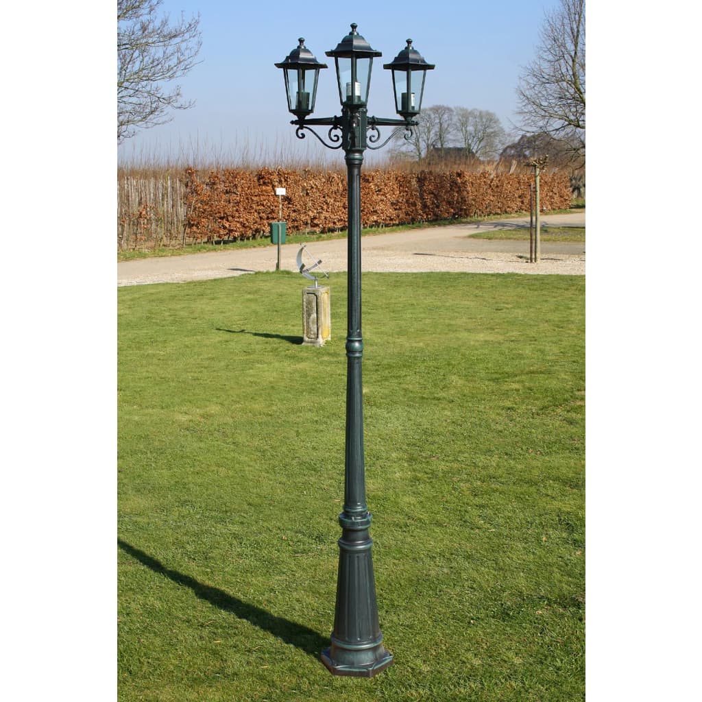 Tuinlantaarn Met 3 Armen 215 Cm Aluminium /Zwart