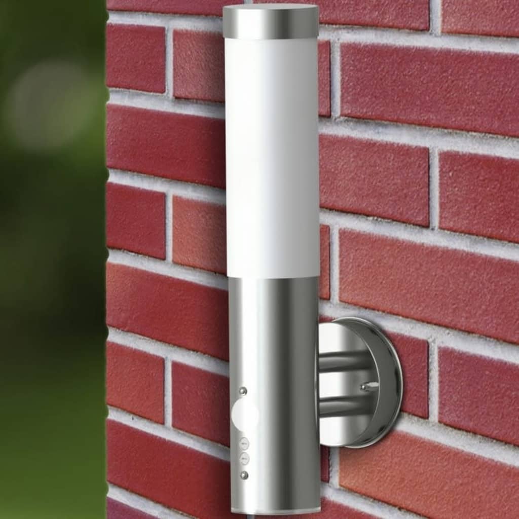 Buitenwandlamp Met Bewegingsdetector Roestvrij Staal