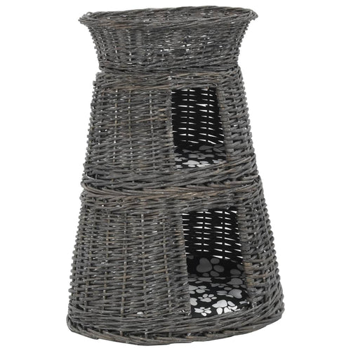 3-Delige Kattenmandenset Met Kussens 47X34X60 Cm Wilgen