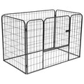 Hondenren Robuust 120X80X70 Cm Staal Zwart