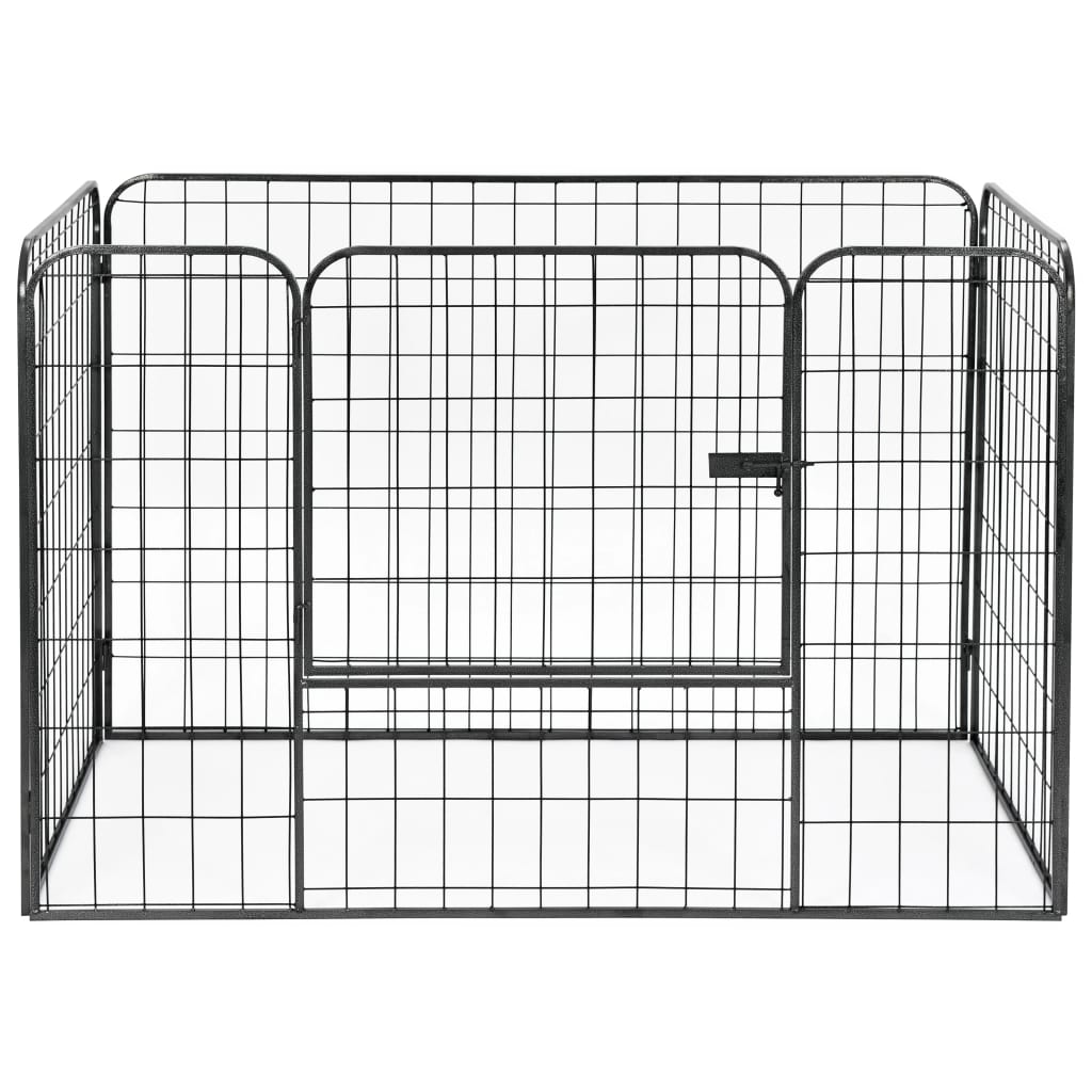 Hondenren Robuust 120X80X70 Cm Staal Zwart
