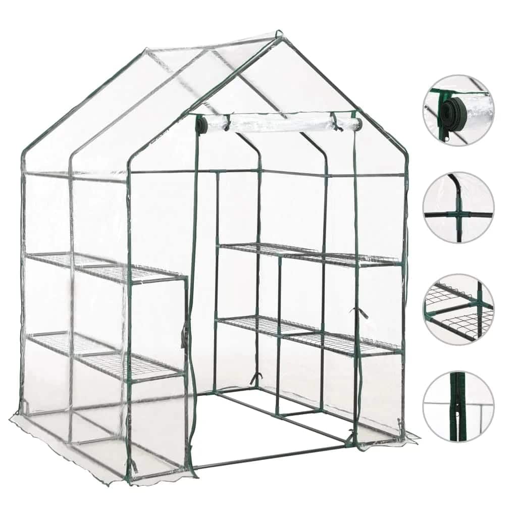 Tuinkas Met 8 Schappen 143X143X195 Cm