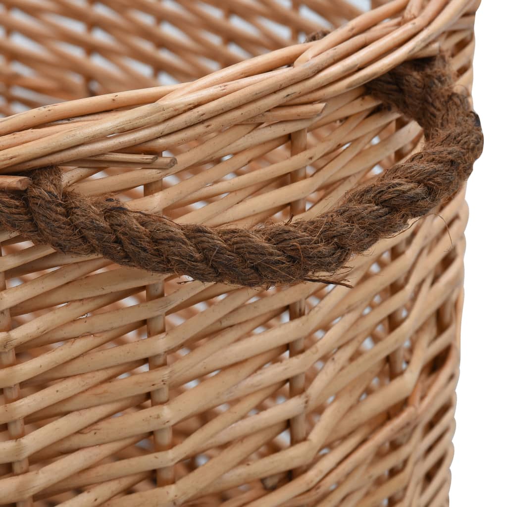 Houtmand Met Handvatten Natuurlijk Wilgenhout