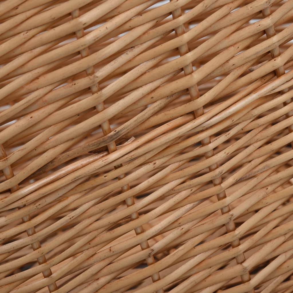 Houtmand Met Handvatten Natuurlijk Wilgenhout