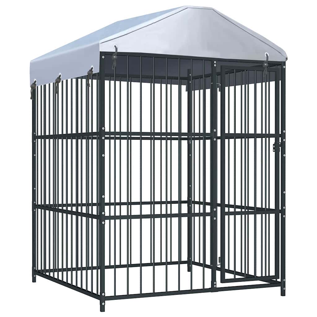Hondenkennel Voor Buiten Met Dak 150X150X200 Cm