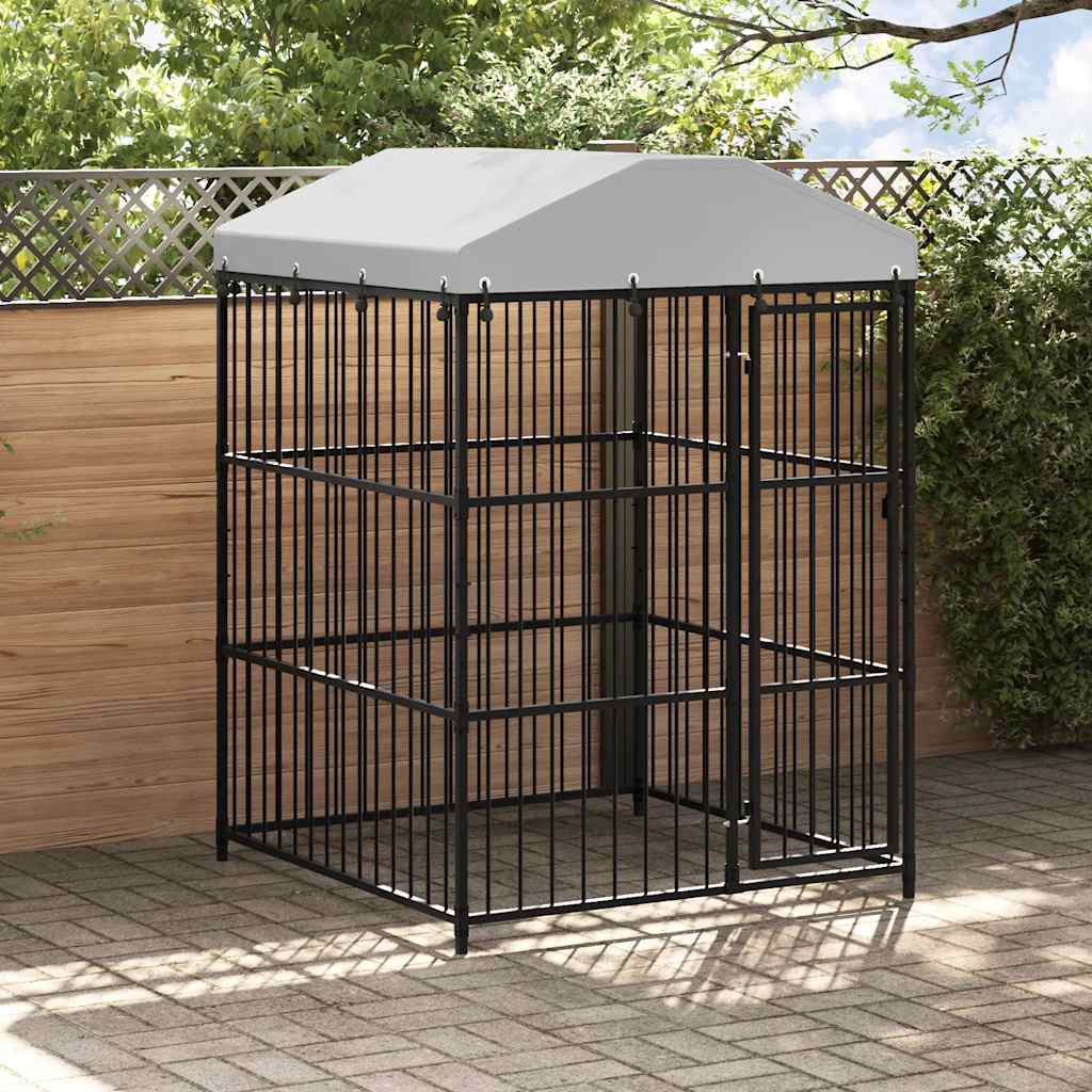 Hondenkennel Voor Buiten Met Dak 150X150X200 Cm