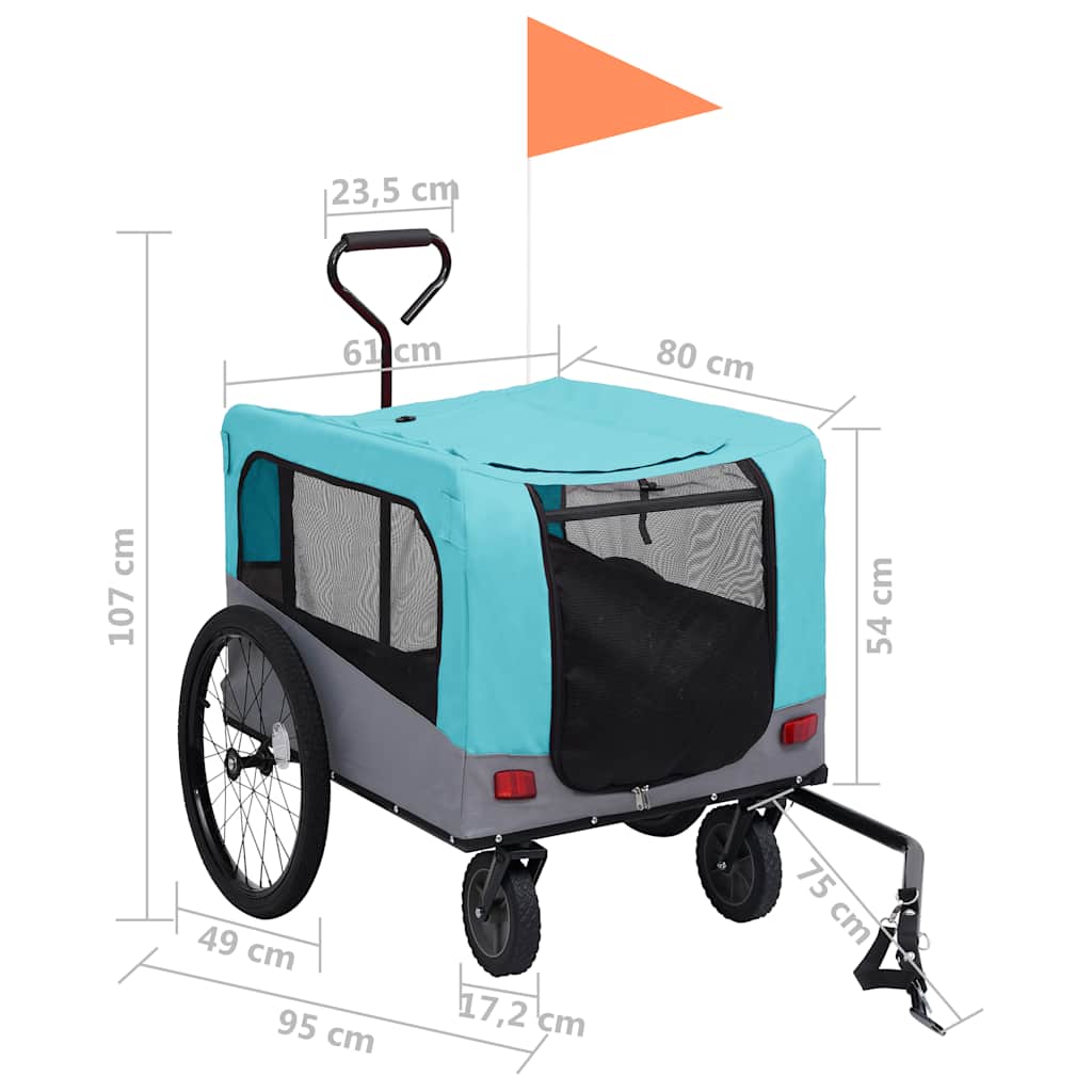 Fietstrailer En Hondenwagen 2-In-1