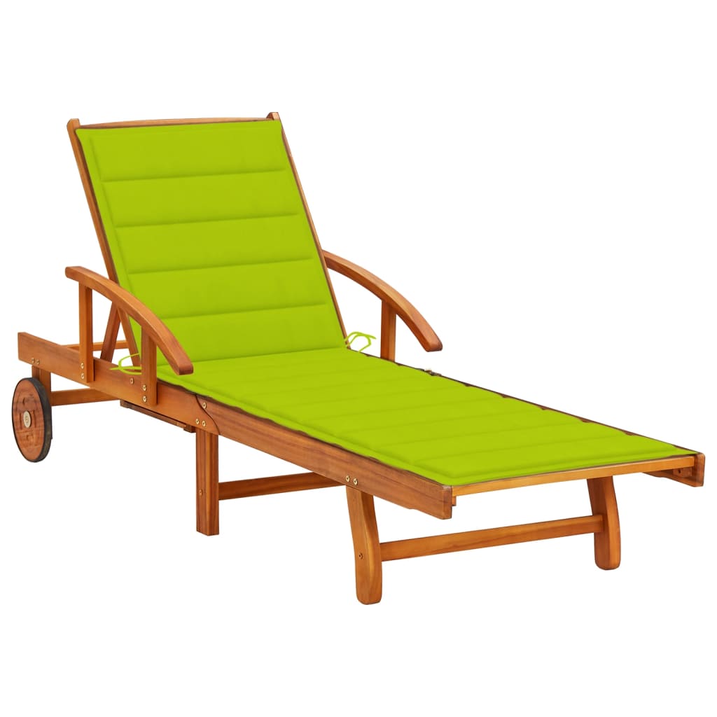 Ligstoelen 2 St Met Kussens Massief Acaciahout