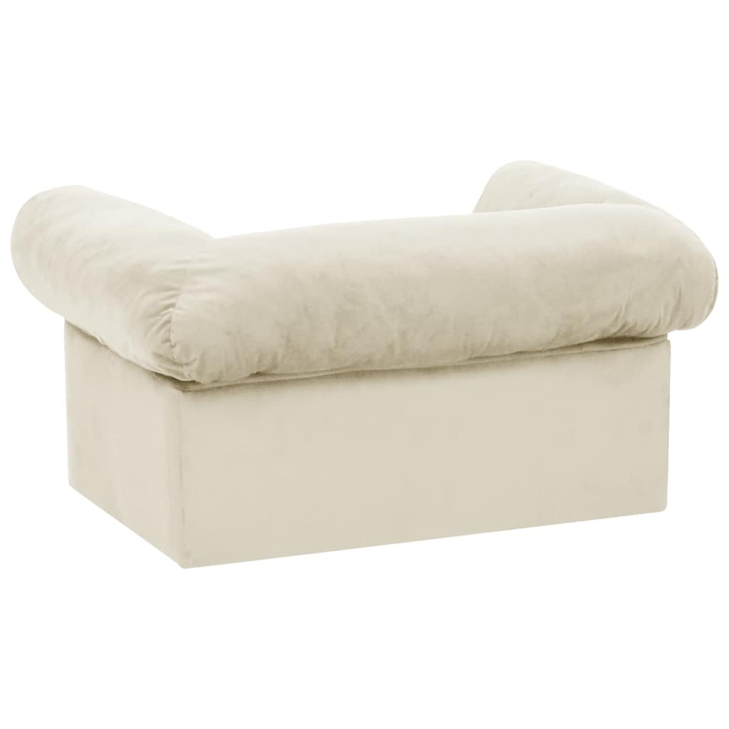 Hondenbank Met Lade 75X50X38 Cm Pluche Kleurig