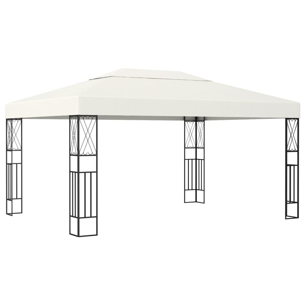 Prieel Met Led-Lichtslinger Stof Kleurig