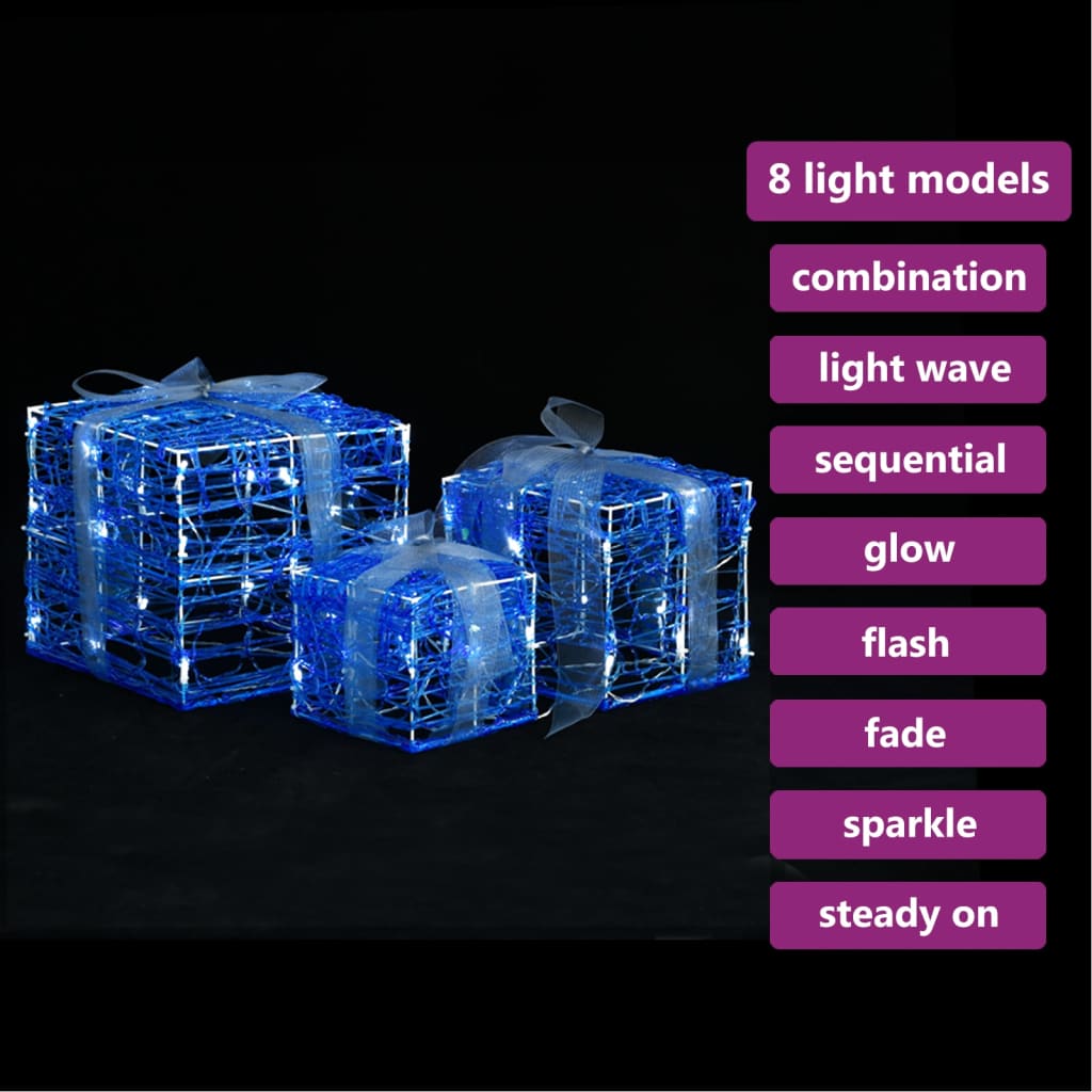 Kerstverlichting Geschenkdozen Decoratief Acryl Koudwit