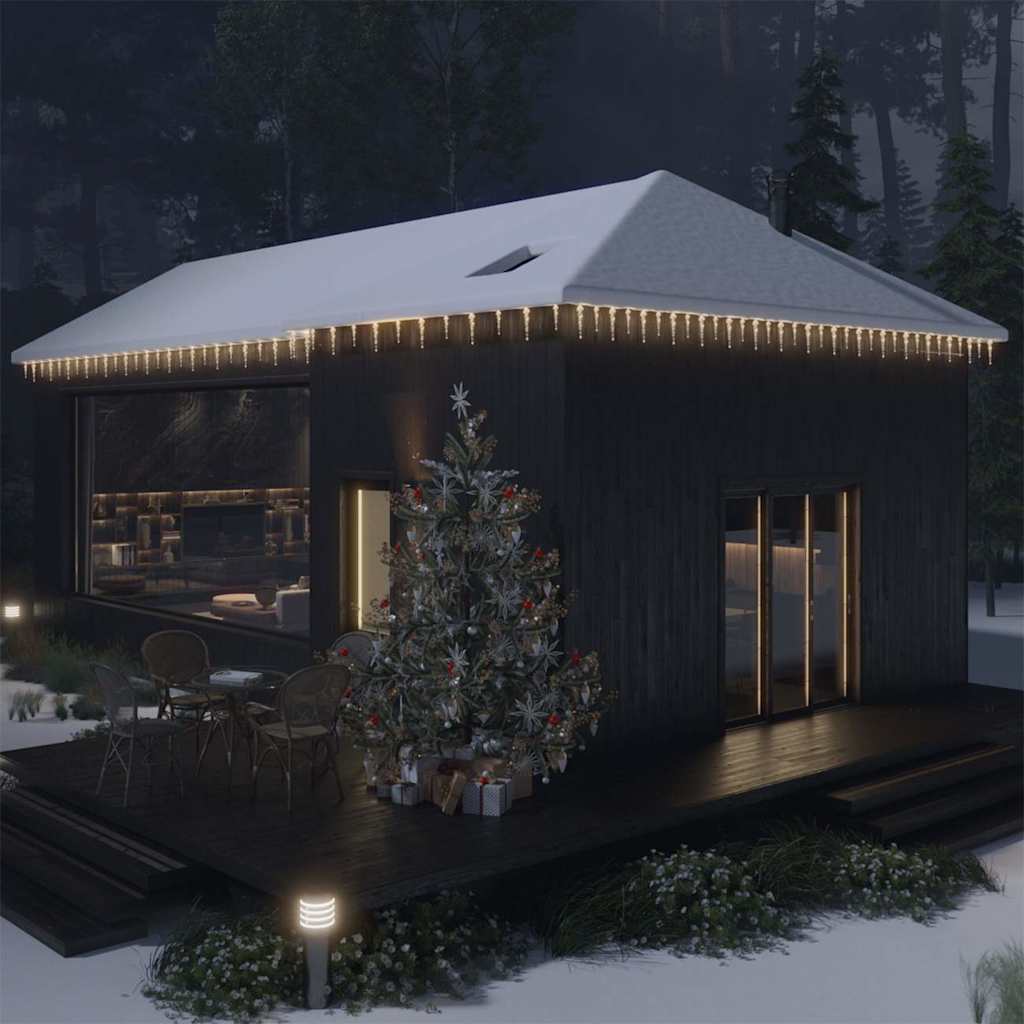 Kerst Ijspegellamp 200 Led's Koud Wit 20 M Acryl Pvc