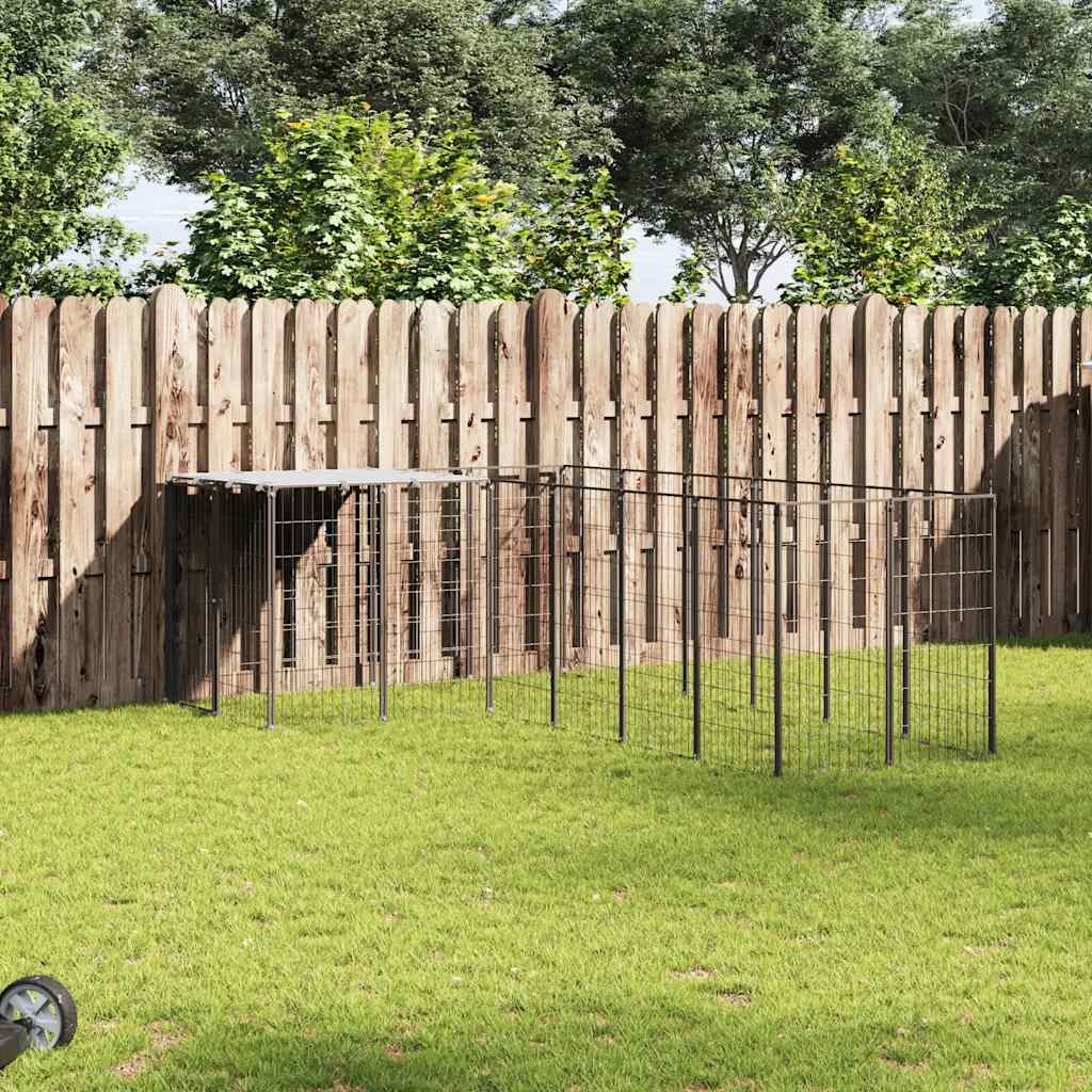 Hondenkennel 15,73 M² Staal Kleurig