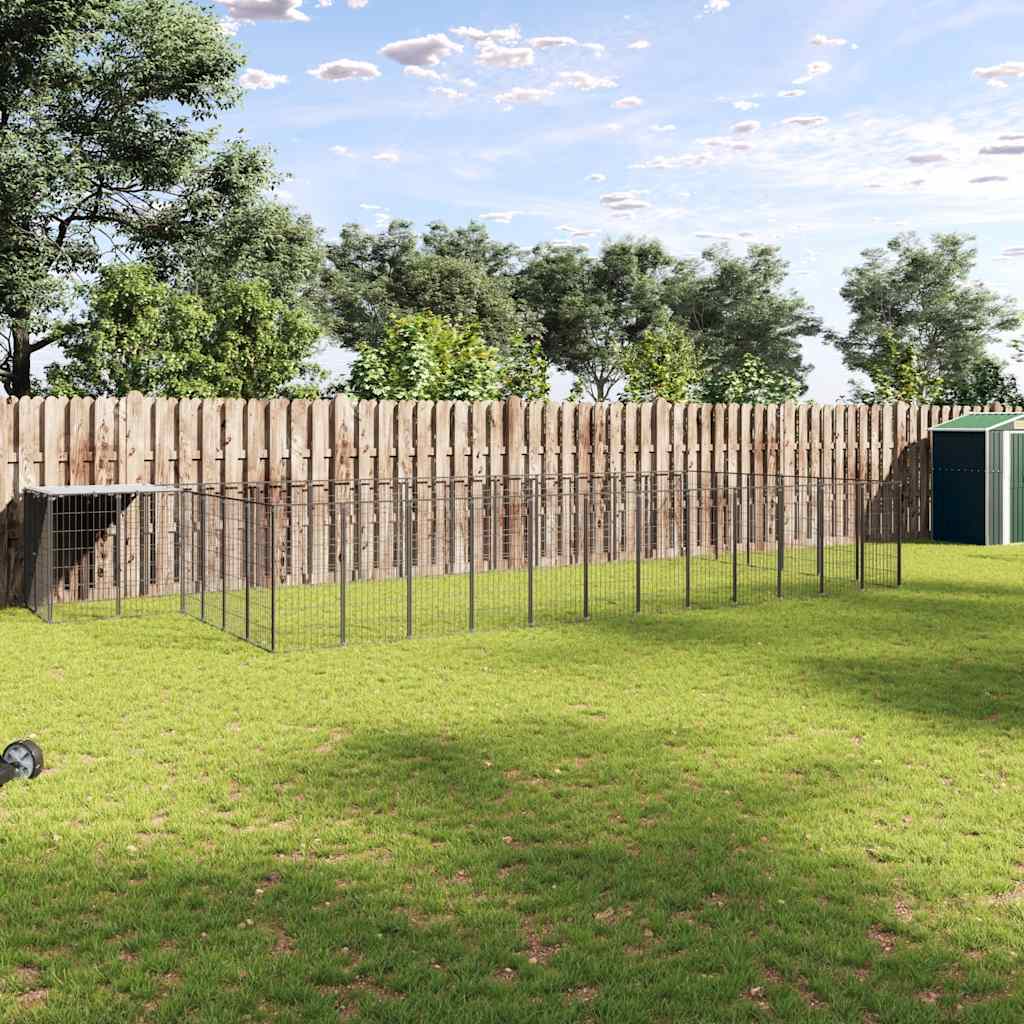 Hondenkennel 15,73 M² Staal Kleurig