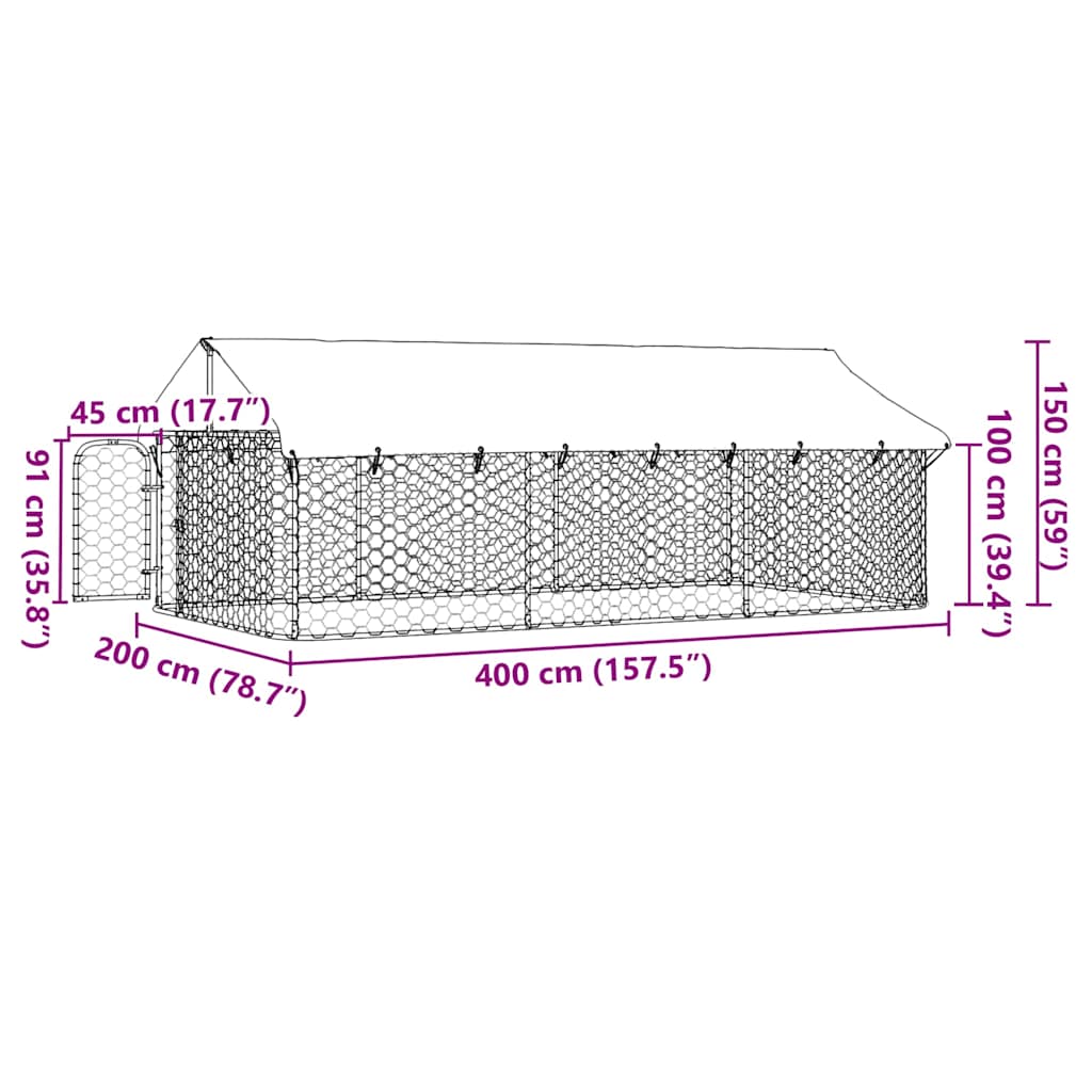 Hondenkennel Voor Buiten Met Dak