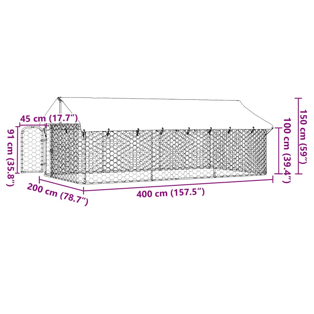 Hondenkennel Voor Buiten Met Dak