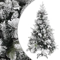Kerstboom Met Dennenappels En Sneeuw 225 Cm Pvc En Pe