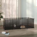 Dierenhok Klein 144X74X46,5 Cm Polypropeen En Staal Transparant