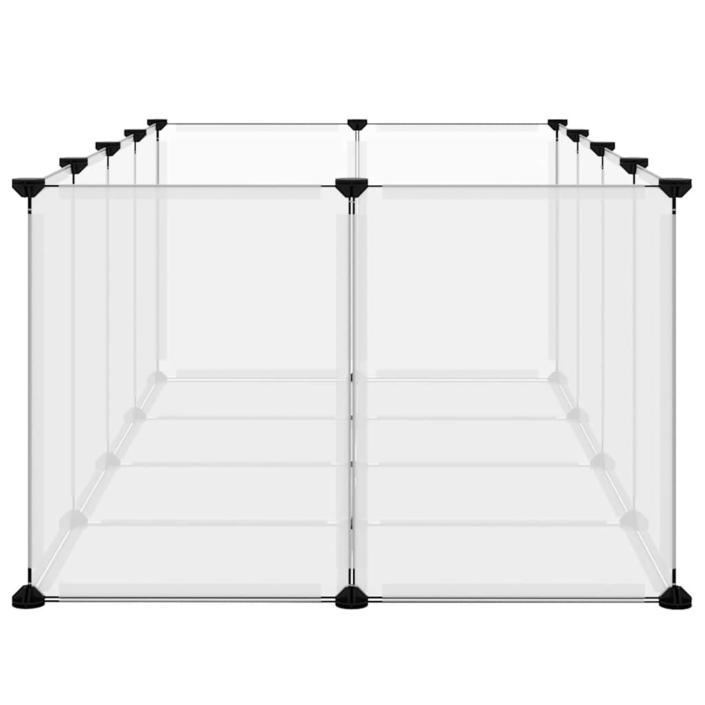 Dierenhok Klein 144X74X46,5 Cm Polypropeen En Staal Transparant