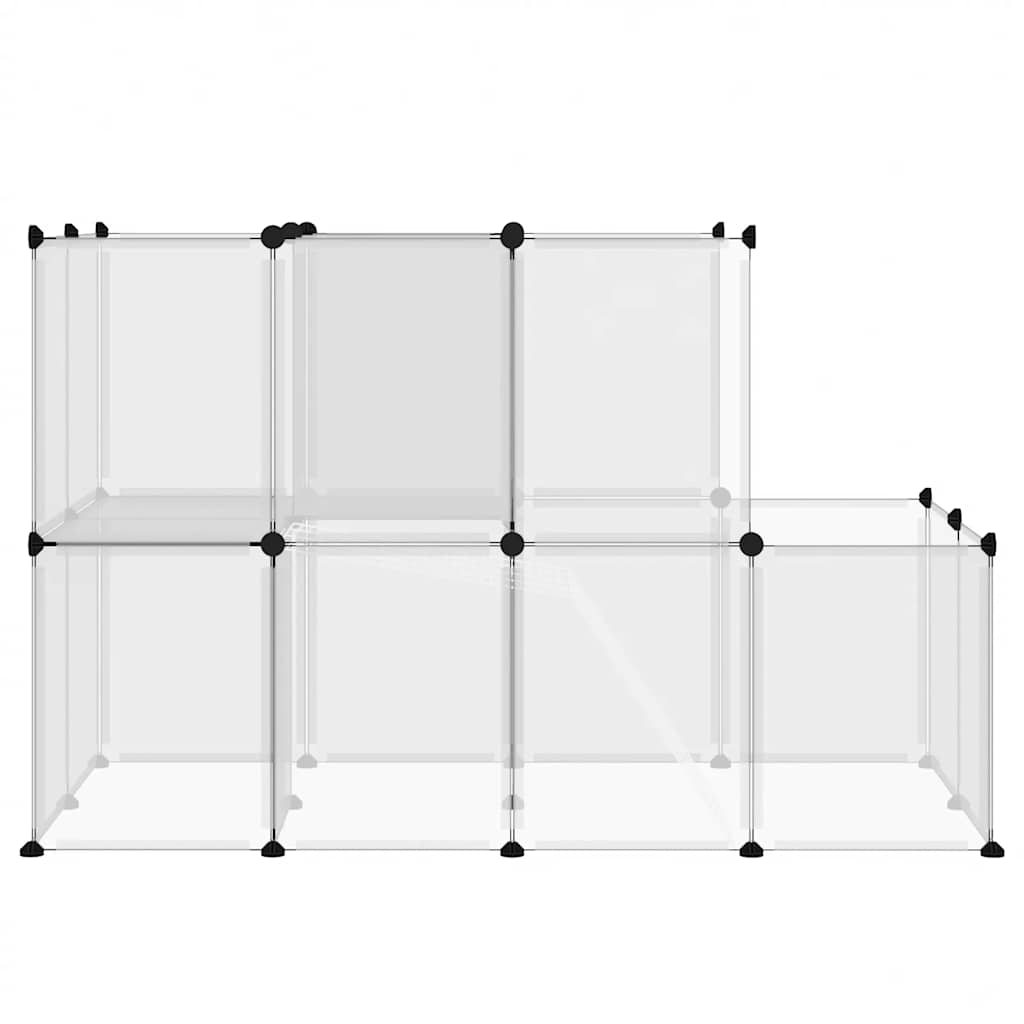 Dierenhok Klein 142X74X93 Cm Polypropeen En Staal Transparant