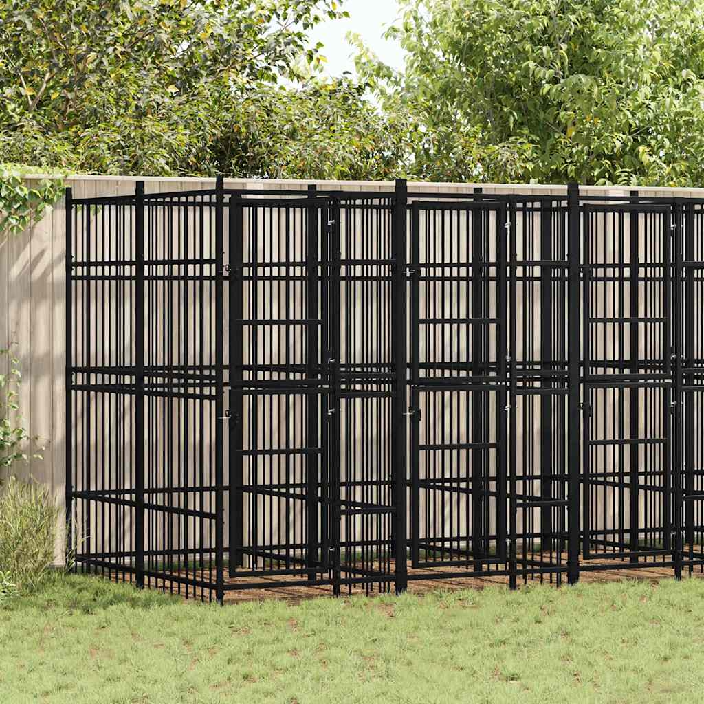 Hondenkennel 11,06 M² Staal