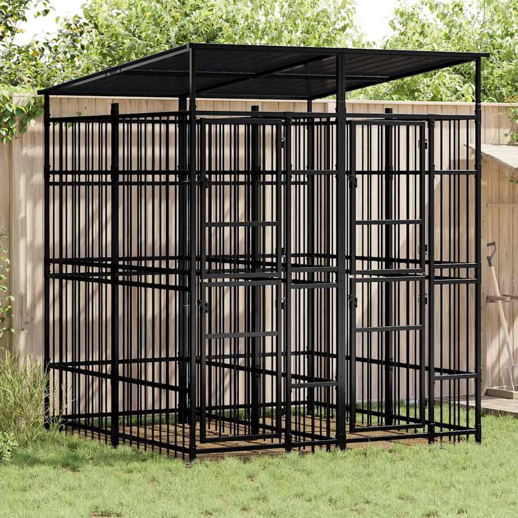 Hondenkennel 11,06 M² Staal