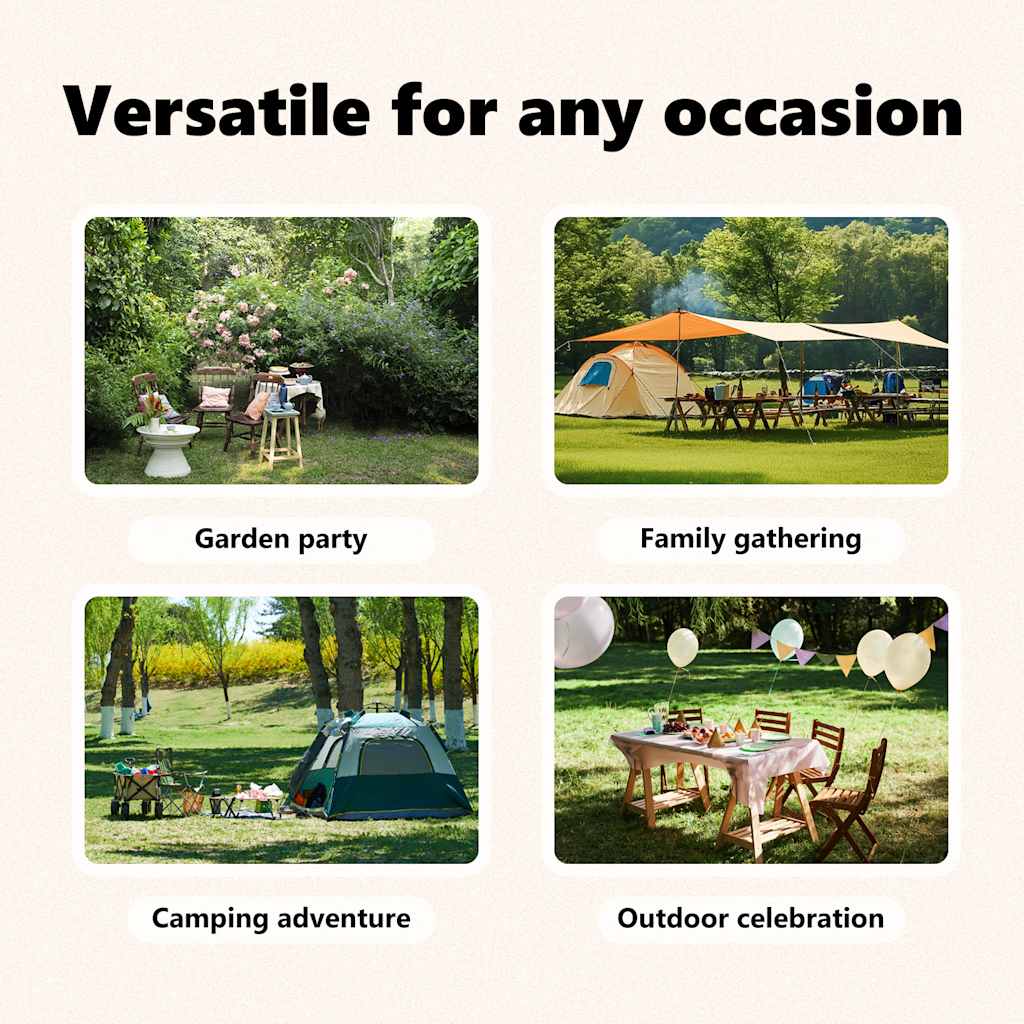 Partytent Inklapbaar Met Zijwanden Kleurig