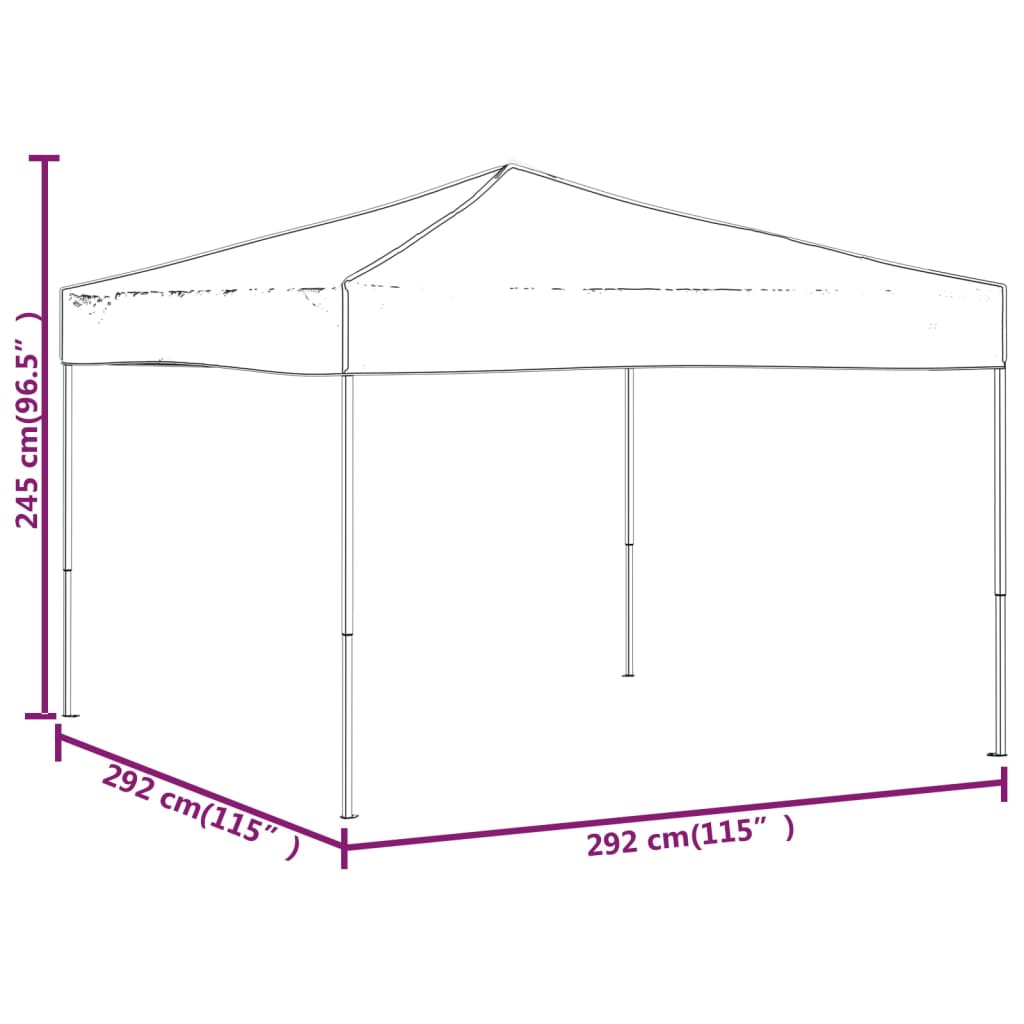 Partytent Inklapbaar Kleurig