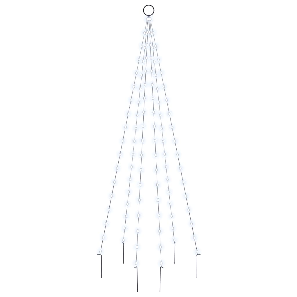 Vlaggenmast Kerstboom 108 Led's 180 Cm