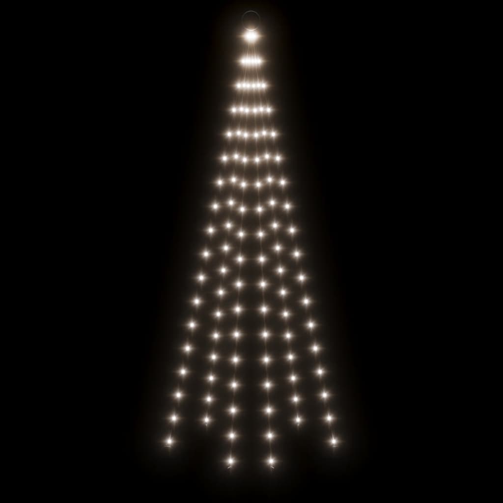 Vlaggenmast Kerstboom 108 Led's 180 Cm