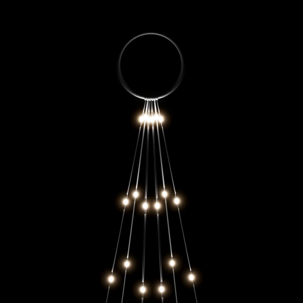 Vlaggenmast Kerstboom 108 Led's 180 Cm