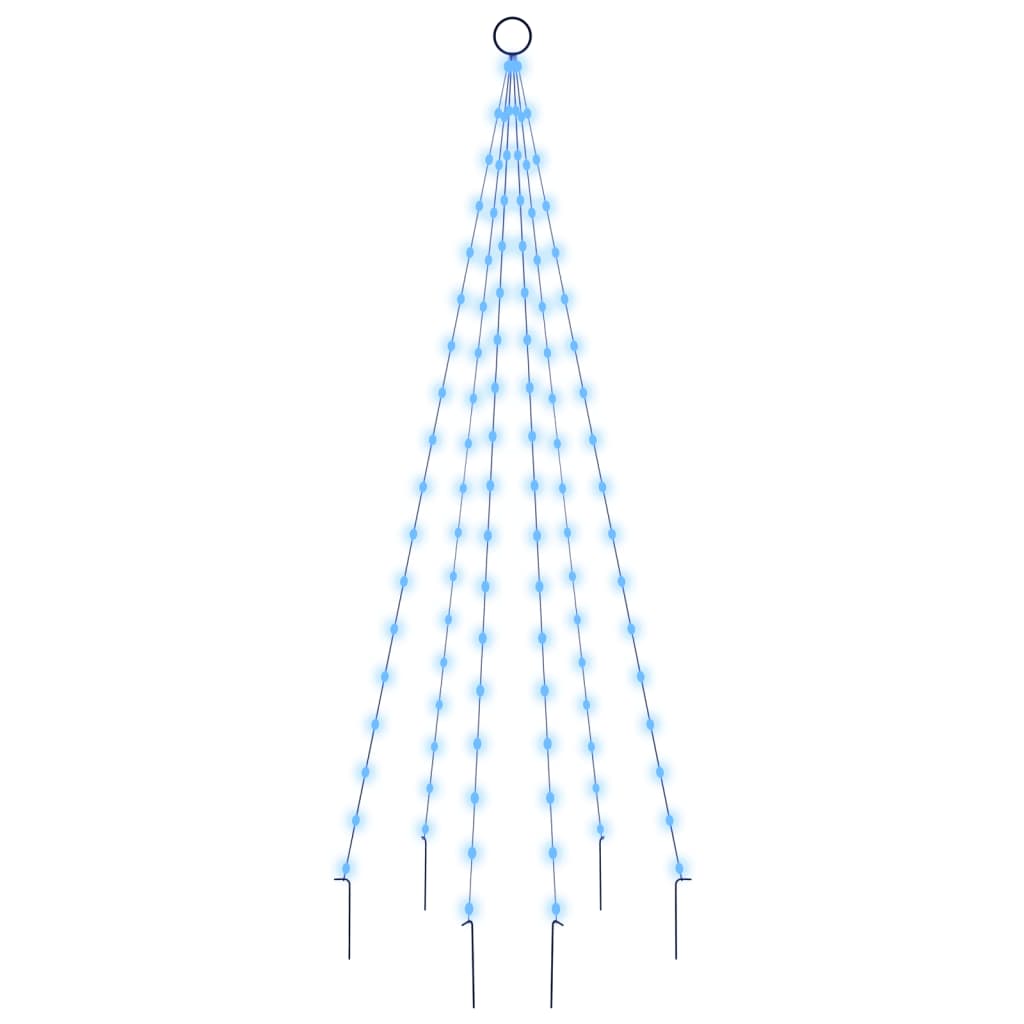 Vlaggenmast Kerstboom 108 Led's 180 Cm