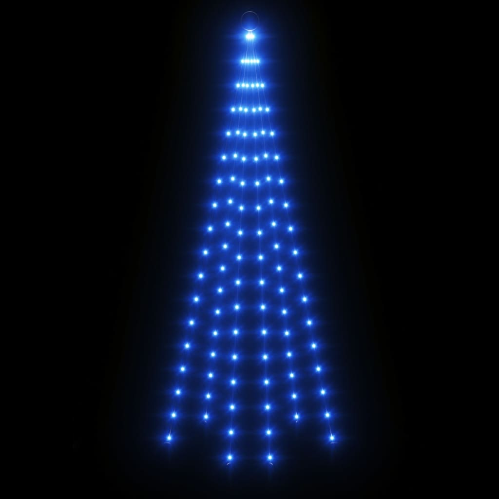 Vlaggenmast Kerstboom 108 Led's 180 Cm