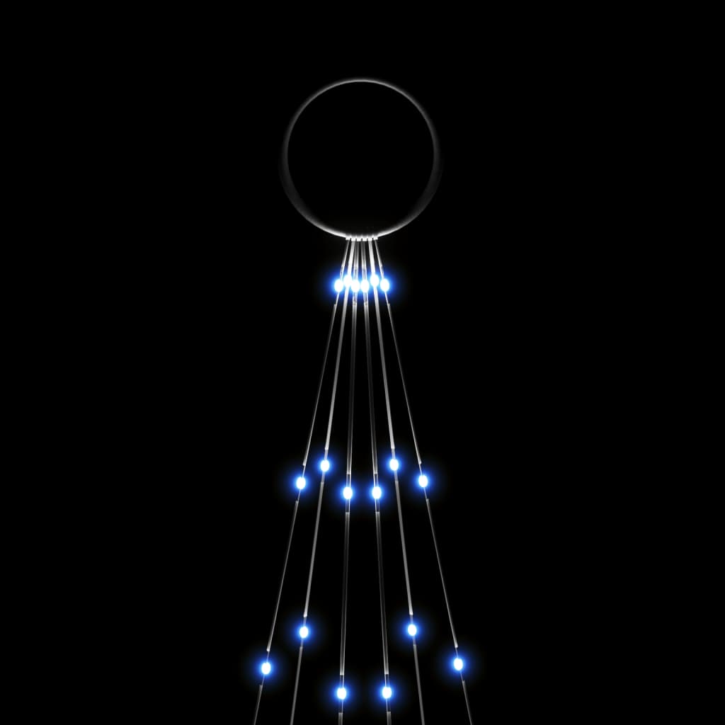 Vlaggenmast Kerstboom 108 Led's 180 Cm