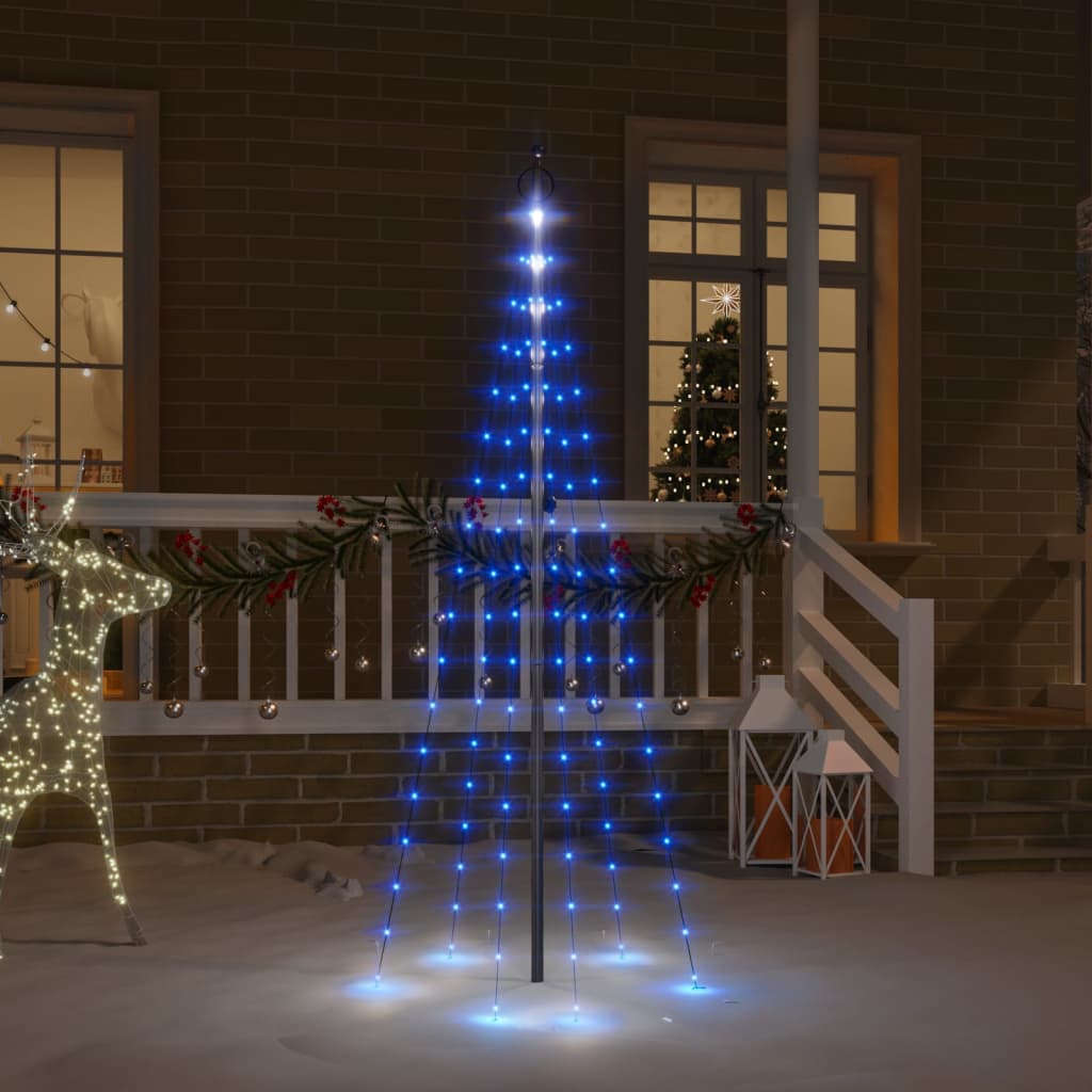 Vlaggenmast Kerstboom 108 Led's 180 Cm