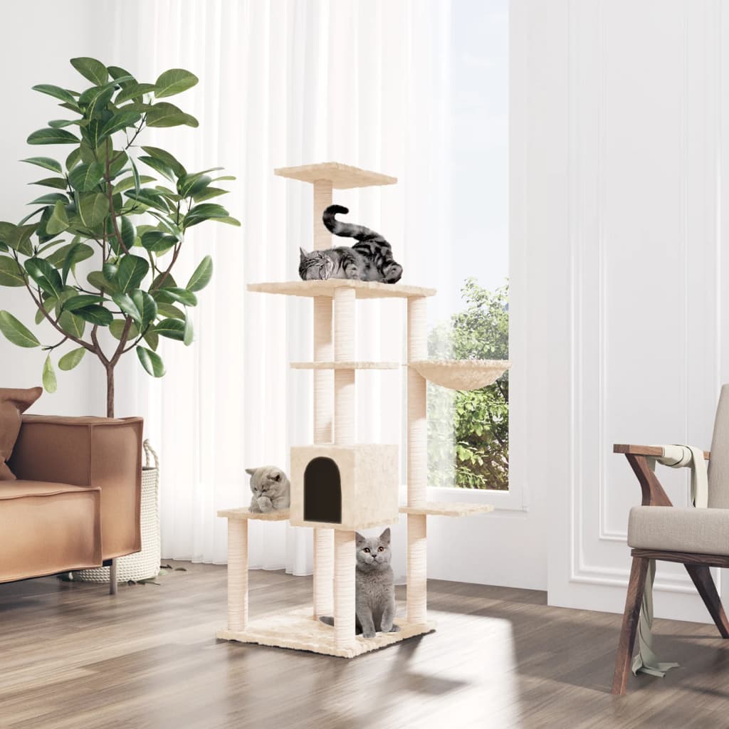 Kattenmeubel Met Sisal Krabpalen 142 Cm
