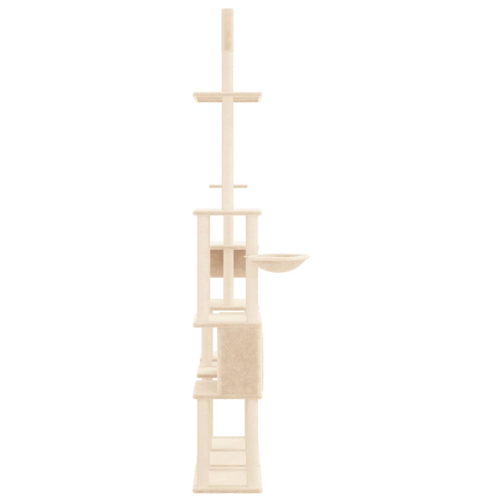 Kattenmeubel Met Sisal Krabpalen 279 Cm Crèmekleurig