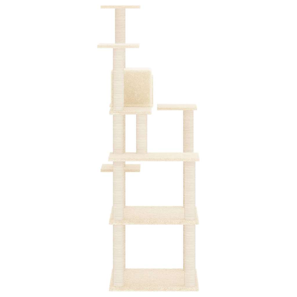 Kattenmeubel Met Sisal Krabpalen 153 Cm Kleurig